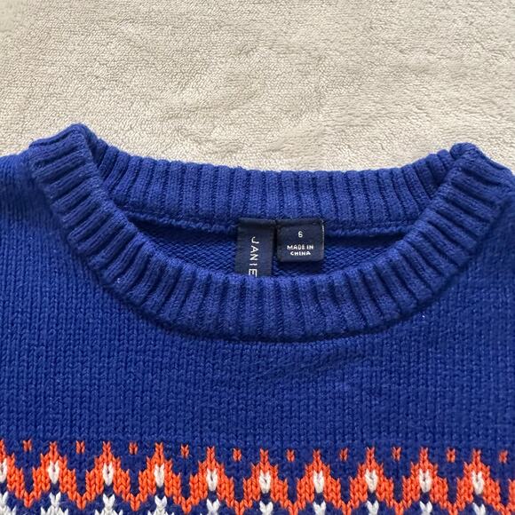 Janie and Jack Fair Isle Sweater sz 6 - Picture 11 of 11